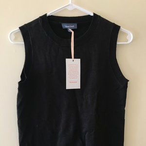 ModCloth Black Charter School Sleeveless Sweater